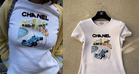 chanel f1 shirt for sale|chanel's formula 1 shirts.